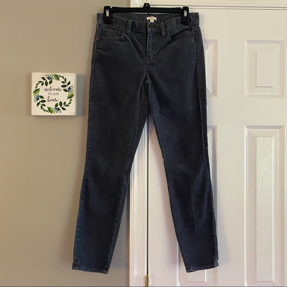 J. Crew Pants - J. Crew Gray Corduroy Pants Size 25 Women’s 5 Pocket Pants Skinny Jean Fall